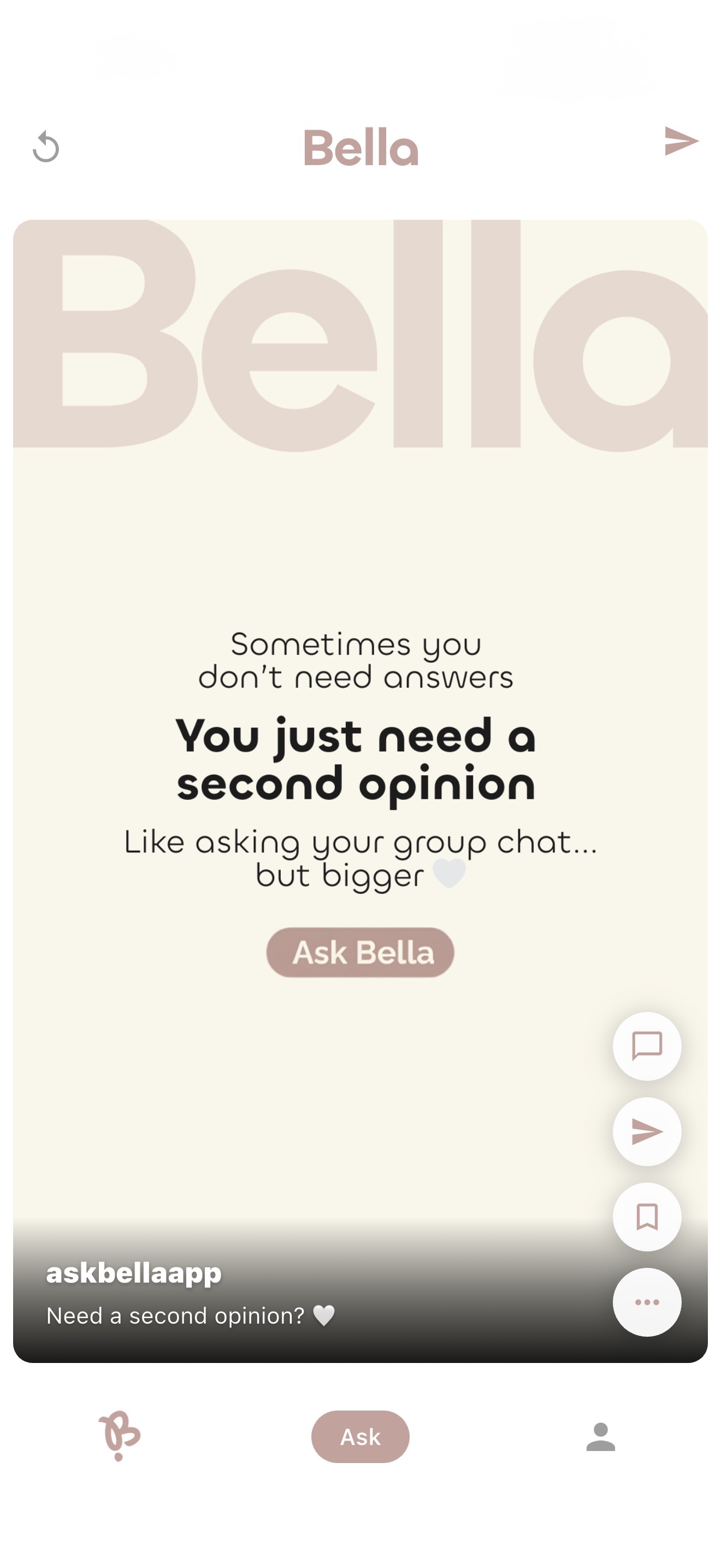 Bella app screenshot